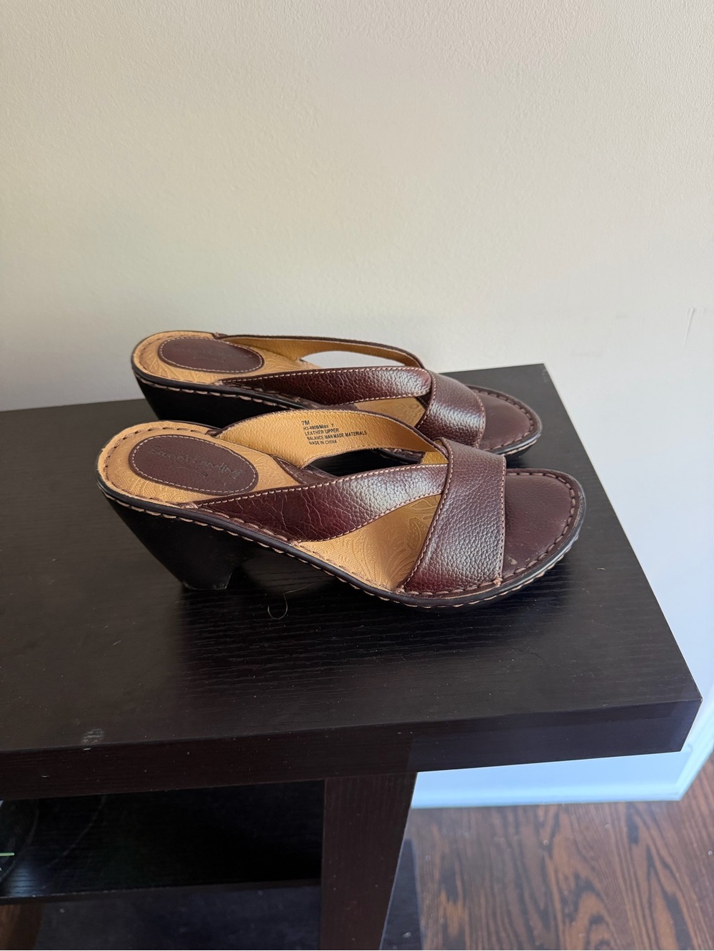 Brown's Landing slip-on Heeled sandals